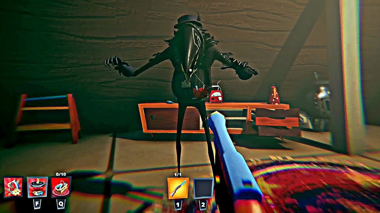 INVENTOR is Unstoppable! I SHOT the Neighbor 3 TIMES with the TOY RIFLE! 😤👀 #secretneighbor @TGW