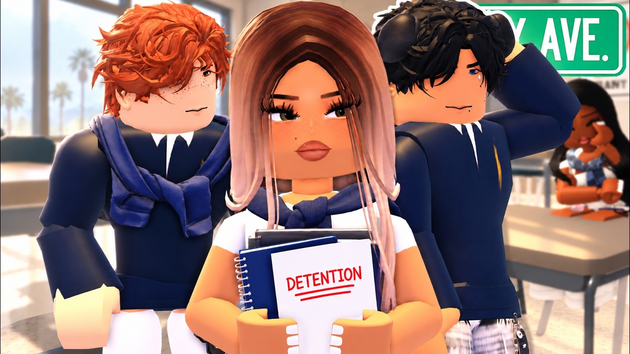 TRAPPED IN DETENTION WITH THE SCHOOLS BAD BOY! *VOICED* BERRY AVENUE ROBLOX 