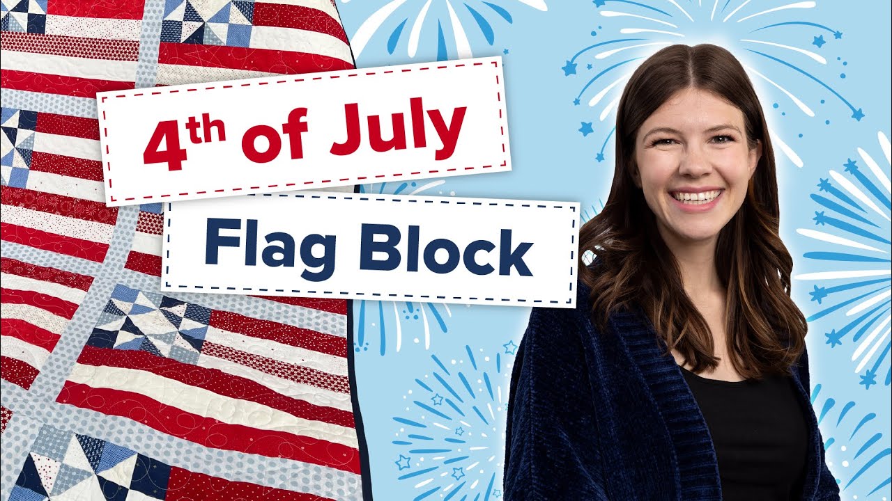Beginner-Friendly American Flag Quilt Block | FREE Patriotic Quilt Pattern