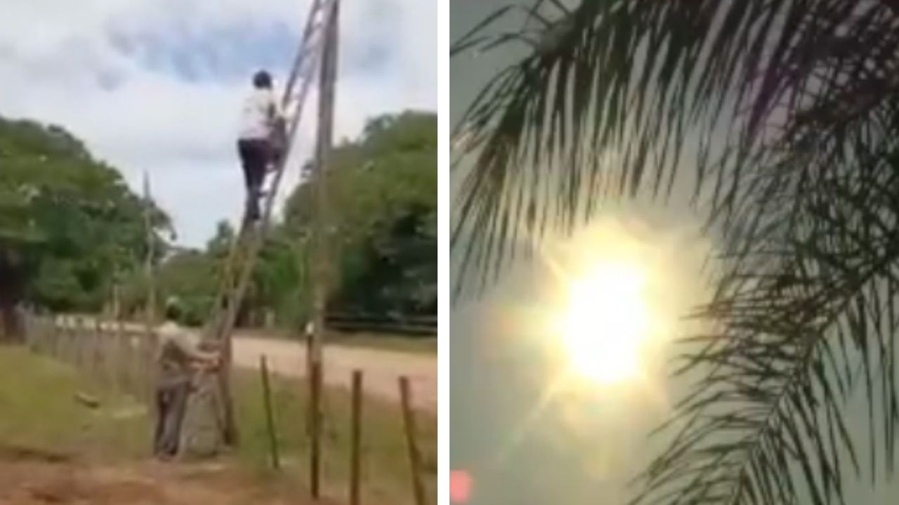En el día de 45° de térmica, la ANDE nos dejó sin luz
