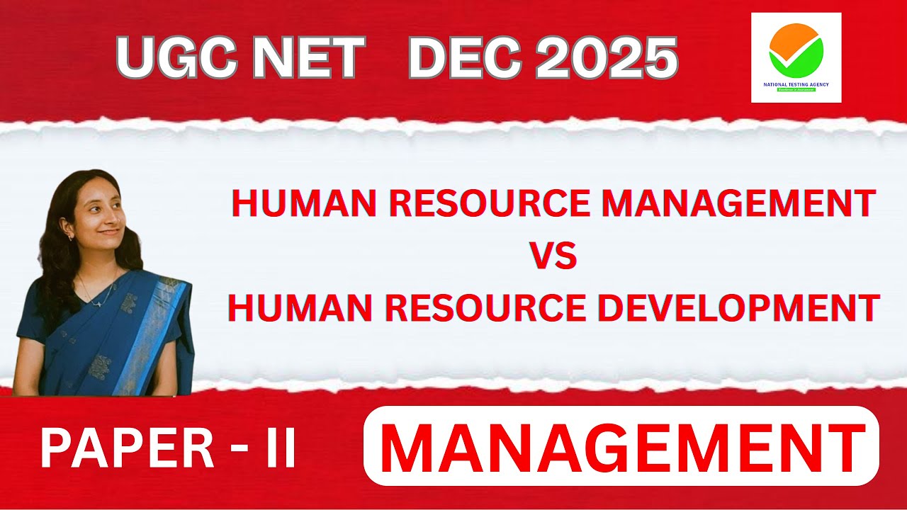 HRM vs HRD Simplified | MBA & UGC NET Management Students Must Watch