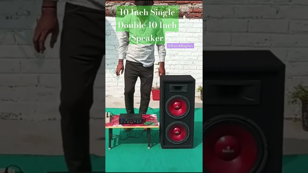 10 Inch Single Double 10 Inch Speaker Dj 🎧👨&zwj;🎤🎶