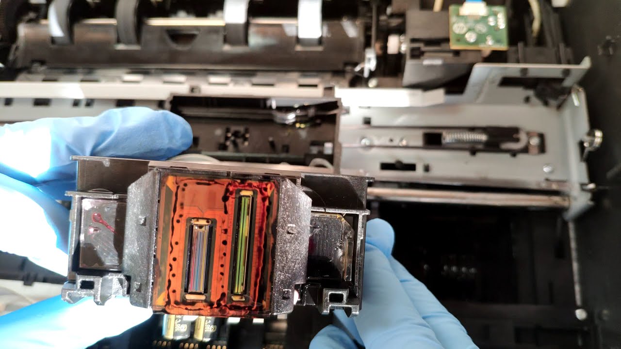 HP Officejet Pro 6230 print head  removal, cleaning, replacement / Cнять печатающую головку