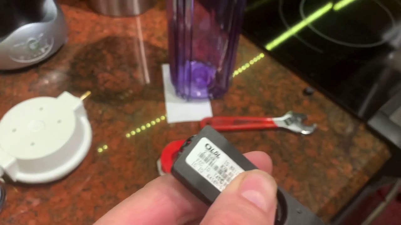Testing a Honda GL1800 TPMS sensor in test mode without mounting on a wheel.