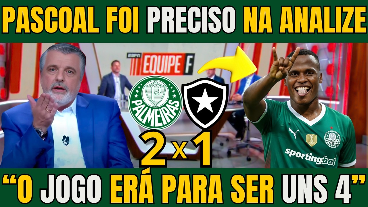 PASCOAL E ZINHO FORAM PRECISOS NA ANALIZE 