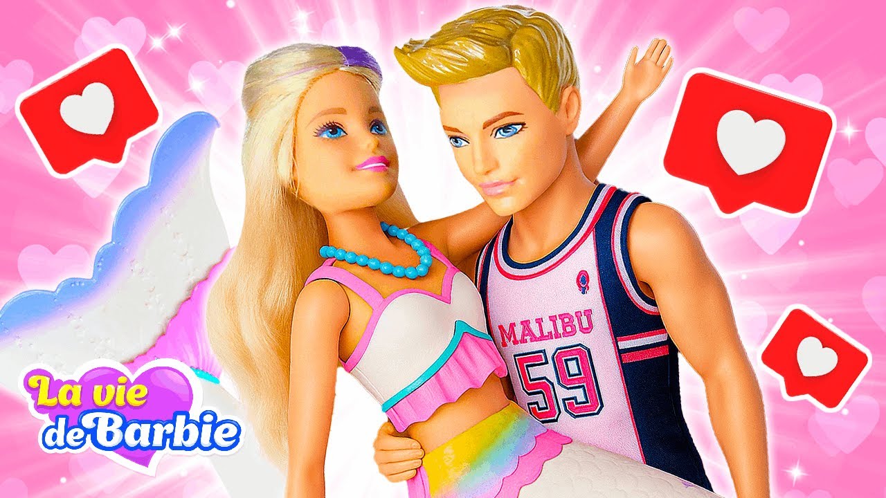 La poupée Ken est tombé amoureux d’une sirène💖 Aventure magique à la plage