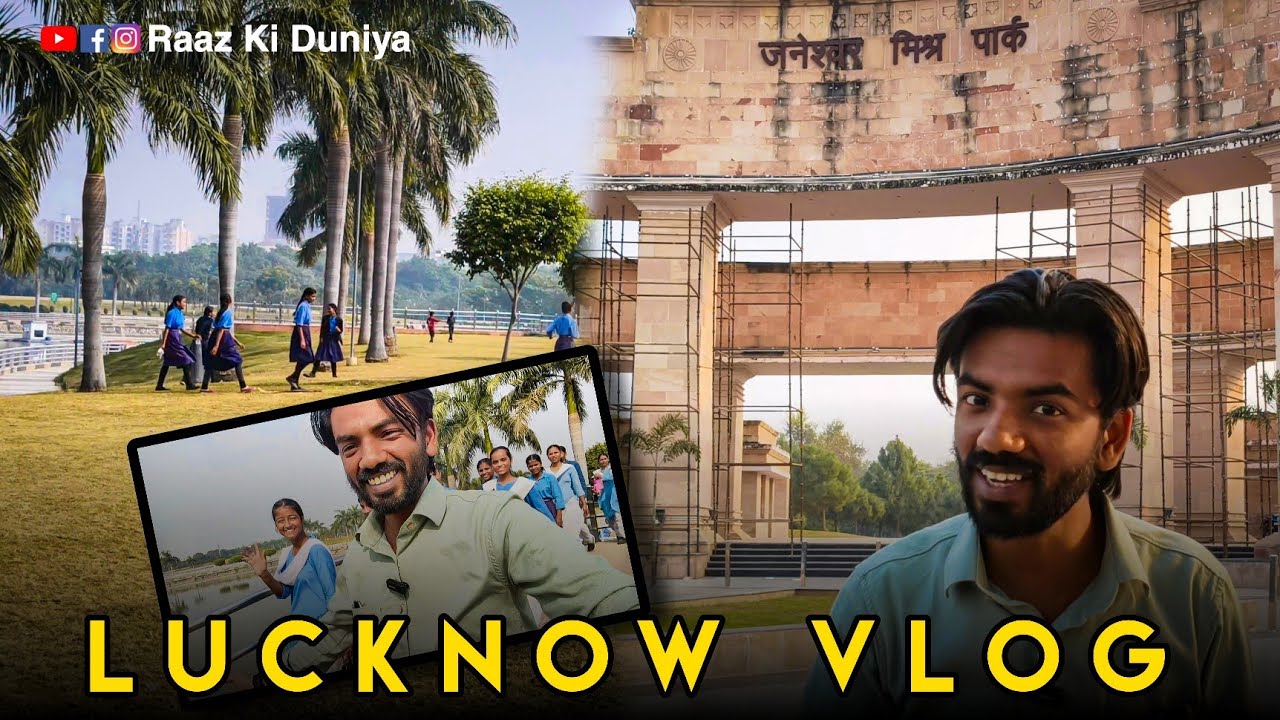Janeshwar Mishra Park Vlog | Lucknow&rsquo;s Most Beautiful Park | Lake View, Sunset & Nature Vibes 🌿🌅