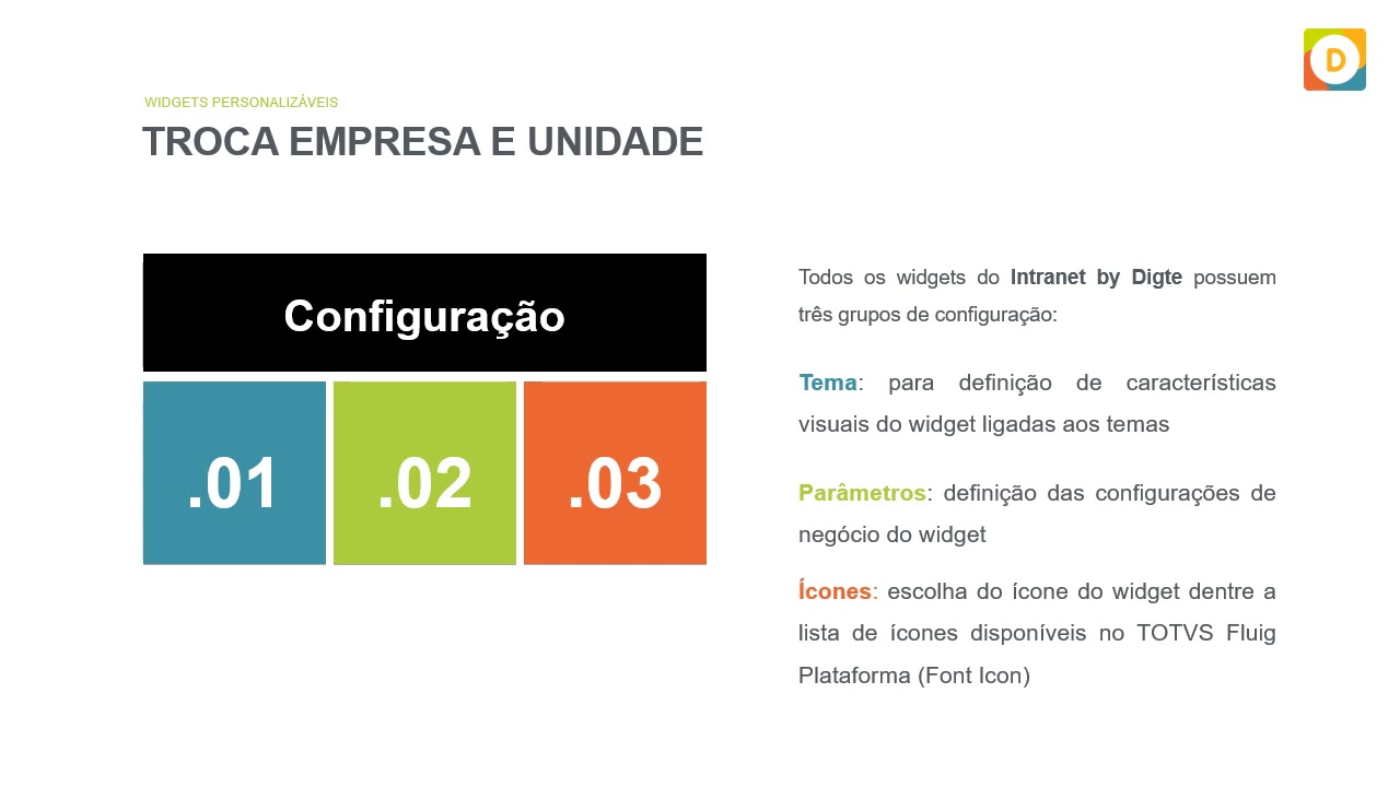 Intranet by Digte - Troca empresa unidade