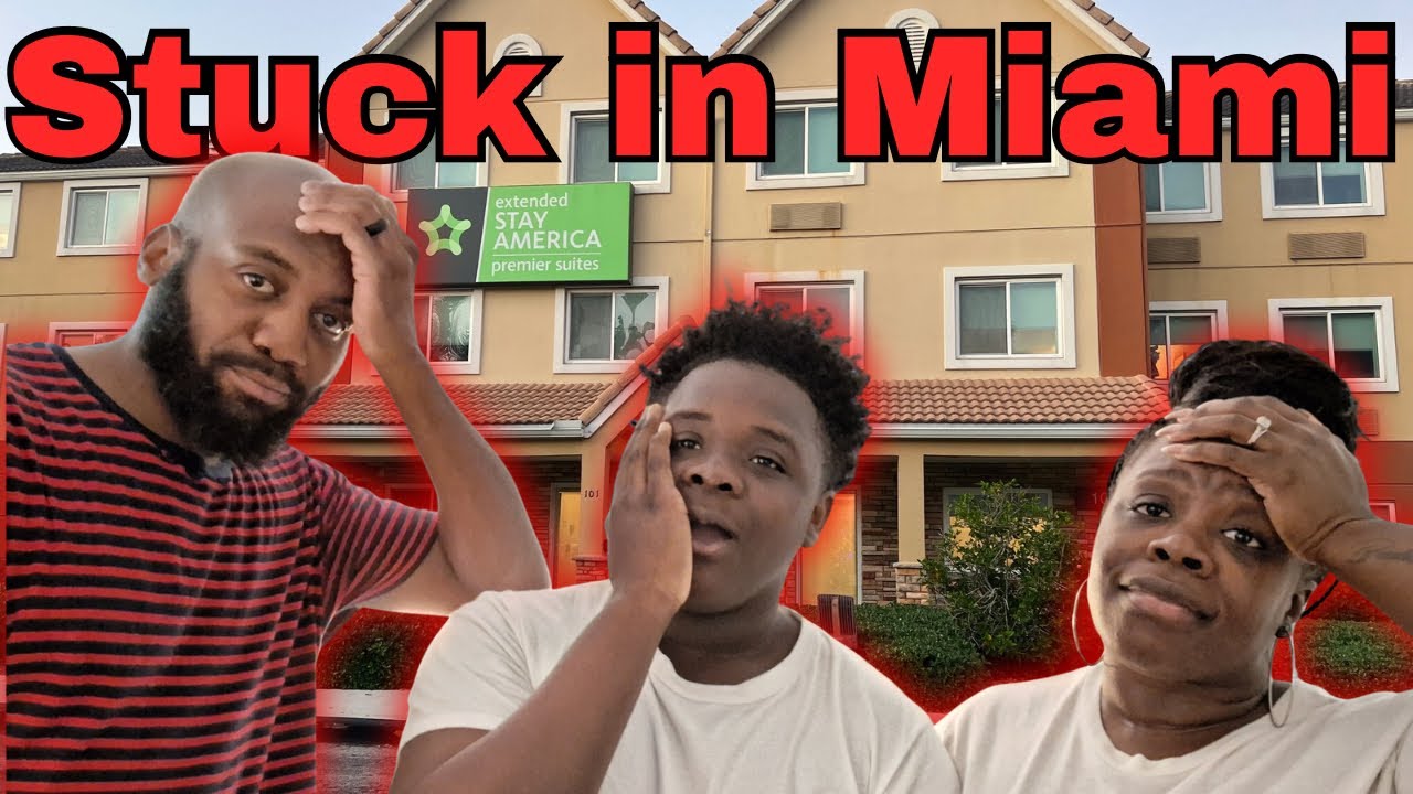 We got stuck in Miami | Extended Stay Suite Room Tour