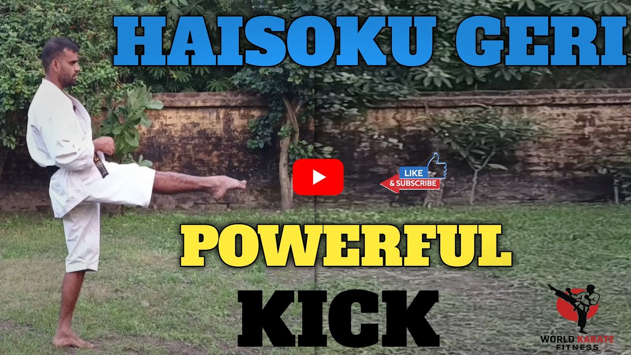 How to do Haisoku geri kick, [Class 68]@worldkarate9859 #martialarts #karate #taekook #taekwondo