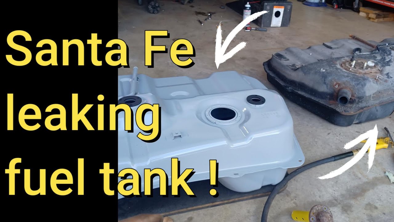 Hyundai santa fe leaking fuel tank / fuel pump replacement