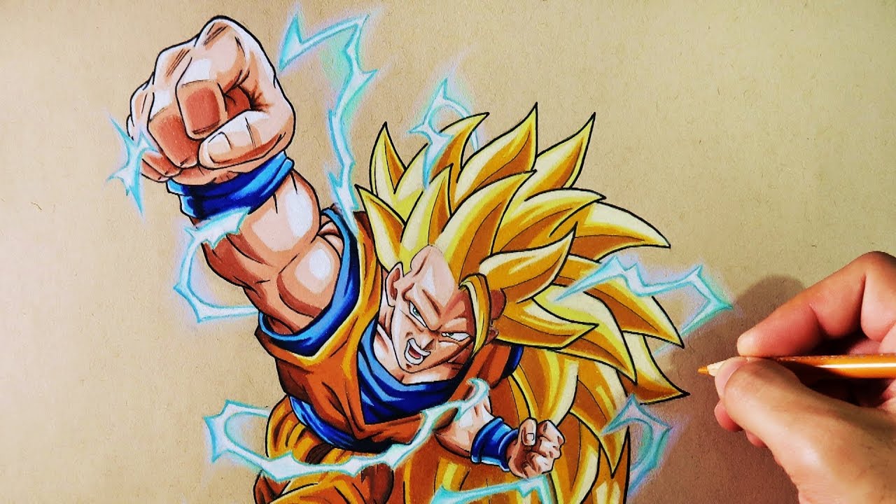 Cómo Dibujar a Goku SSJ3 | Dragon Ball Z | How to Draw Goku SSJ3 | ArteMaster