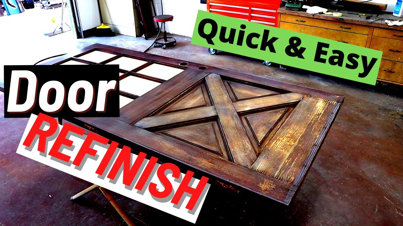 Quick and easy refinish of a faded exterior door.