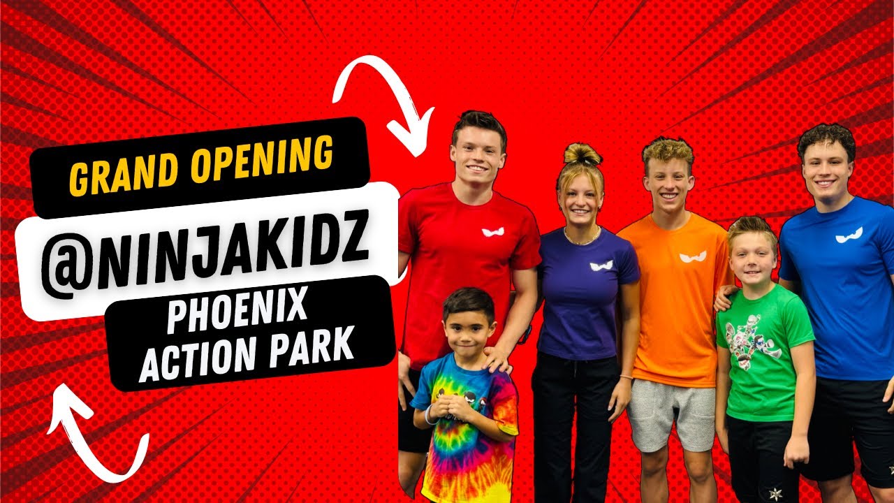 Epic Day at the Ninja Kidz Phoenix Action Park Grand Opening!!