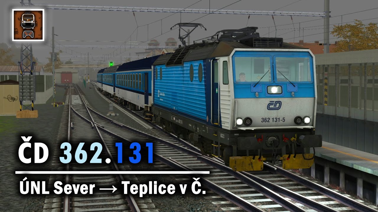 Train Simulator ▪ ČD 362 131 - Os 6824 || Ústí nad Labem sever → Teplice v Čechách || 2K