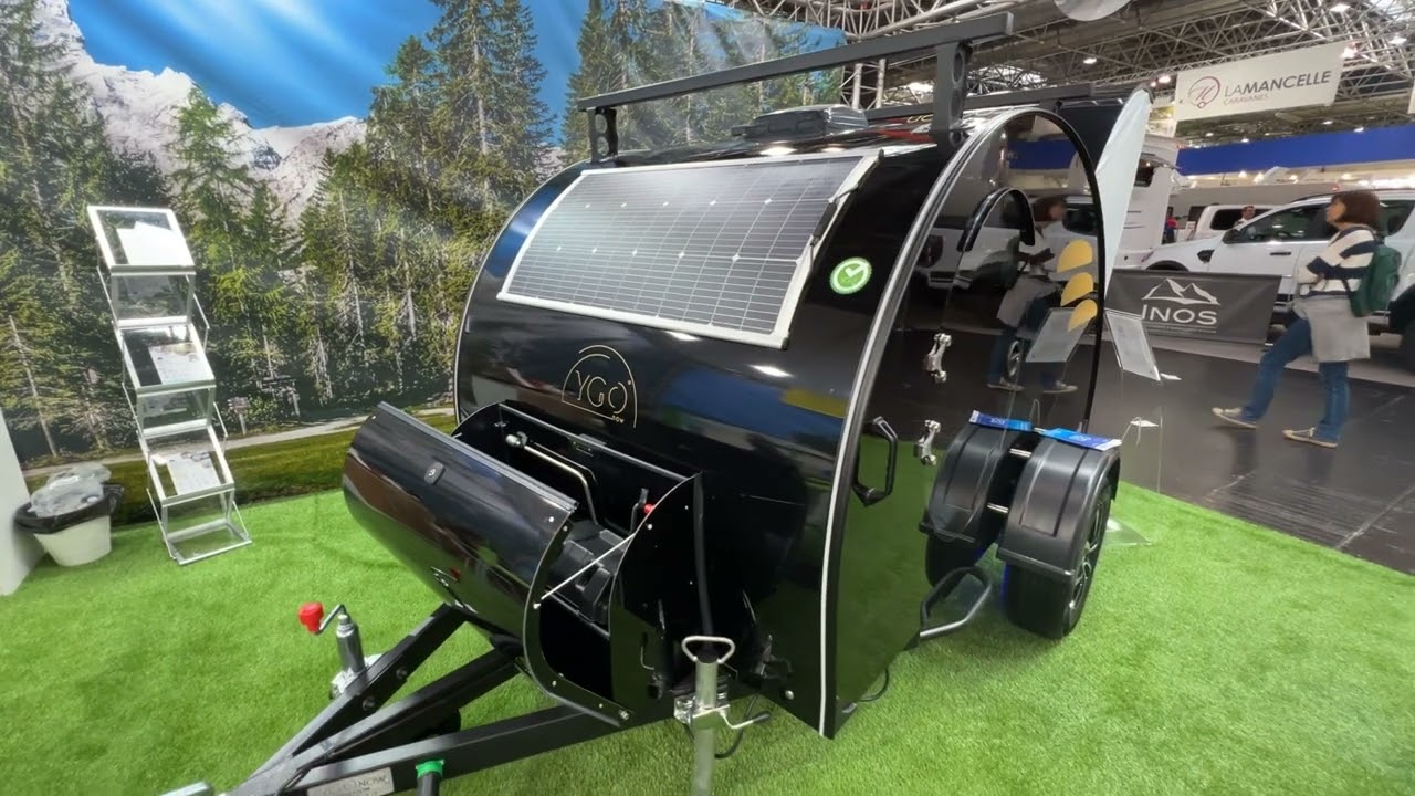 2024 Cocoon XE Black Tiny Caravan Interior and Exterior Walkaround -Caravan Salon 2023 Dusseldorf
