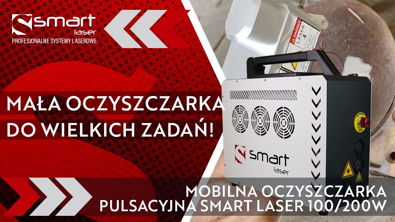Mobilna Pulsacyjna Oczyszczarka Laserowa Smart Laser 100W/200W - Laserowa Technologia Czyszczenia