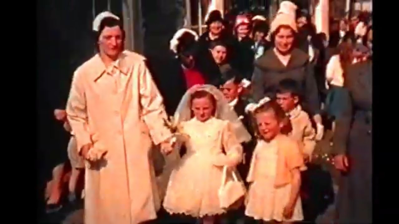 First Holy Communion in the 'Nuns' Garden' Skibbereen c. 1960