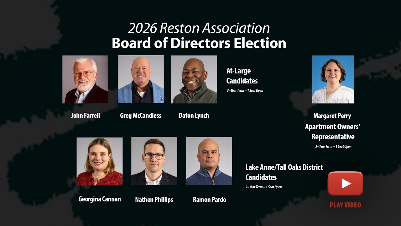 Reston Today - Знакомство с кандидатами • Выборы в совет директоров RA в 2026 году