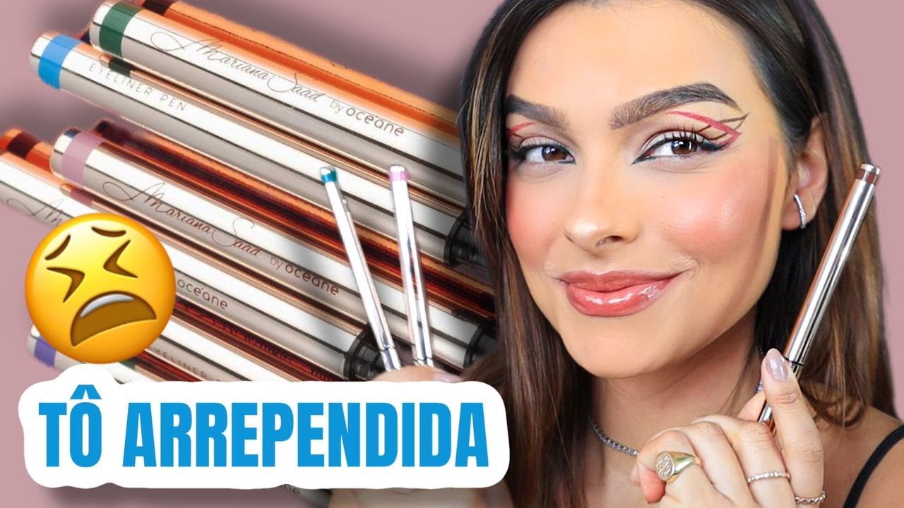 TESTEI: DELINEADOR COLORIDO MARI SAAD | Valem a pena?