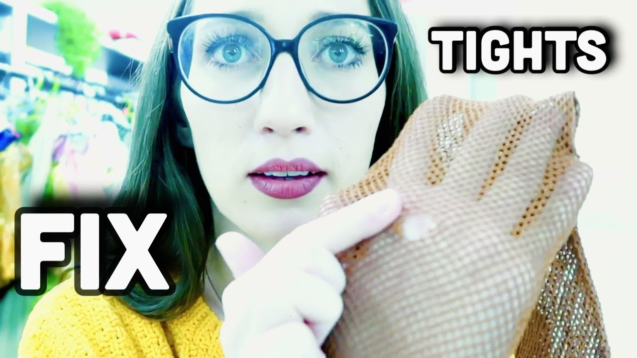 HOW TO FIX FISHNET TIGHTS FAST!! Scar and Sew Dance Tights