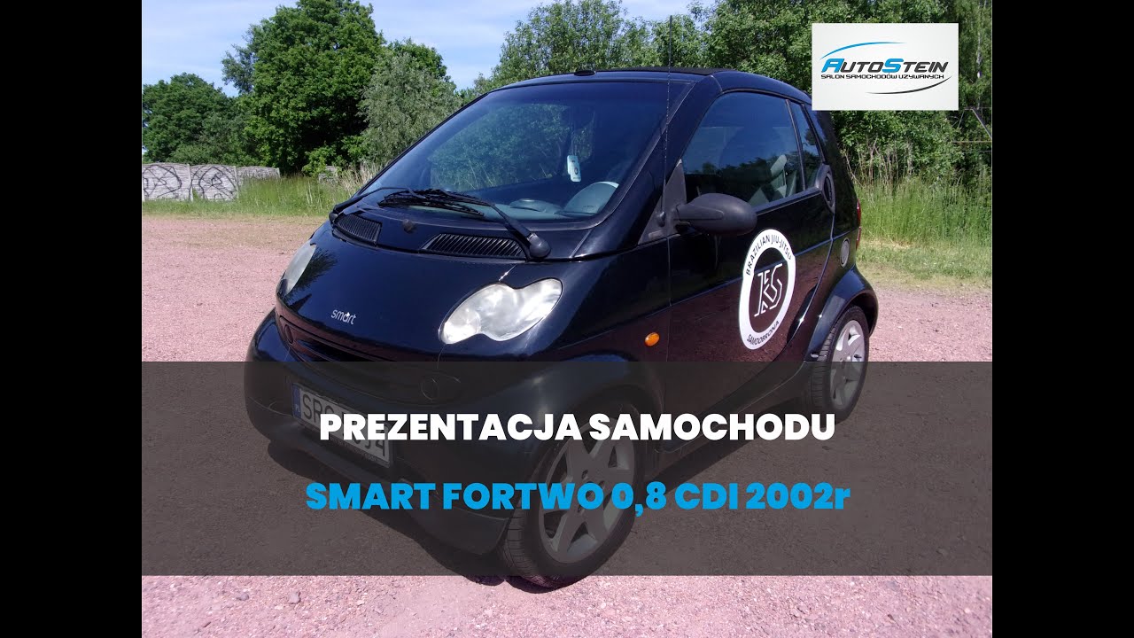 Smart Fortwo 0.8 CDI 2002r -AutoStein Prezentacja samochodu