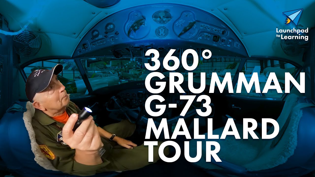 Обзорная экскурсия по самолету Grumman G-73 Mallard на 360°