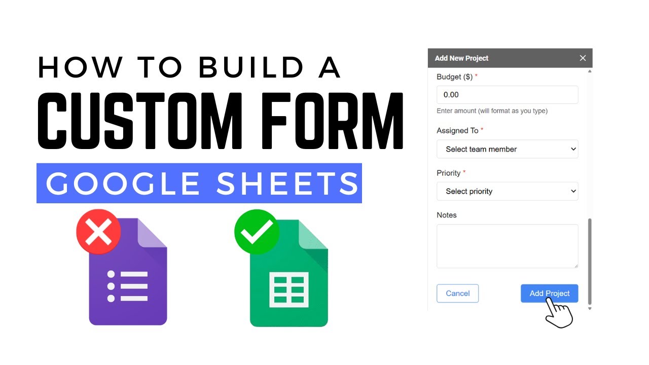 Build a Sidebar Form in Google Sheets - Better Than Google Forms!