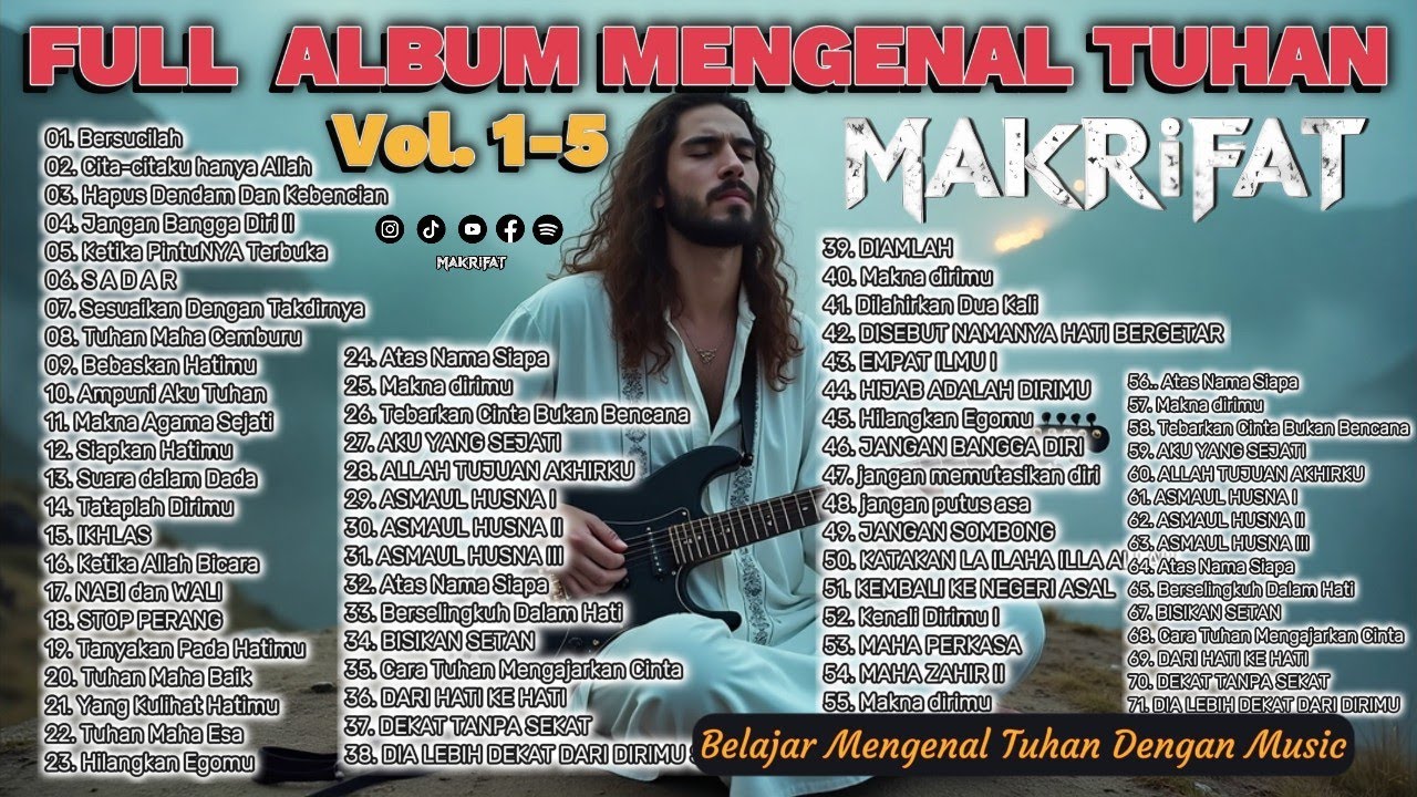🔴 FULL ALBUM LAGU MAKRIFAT Vol 1-5 Belajar Mengenal Tuhan Dengan Music #trending #music #metalrelig