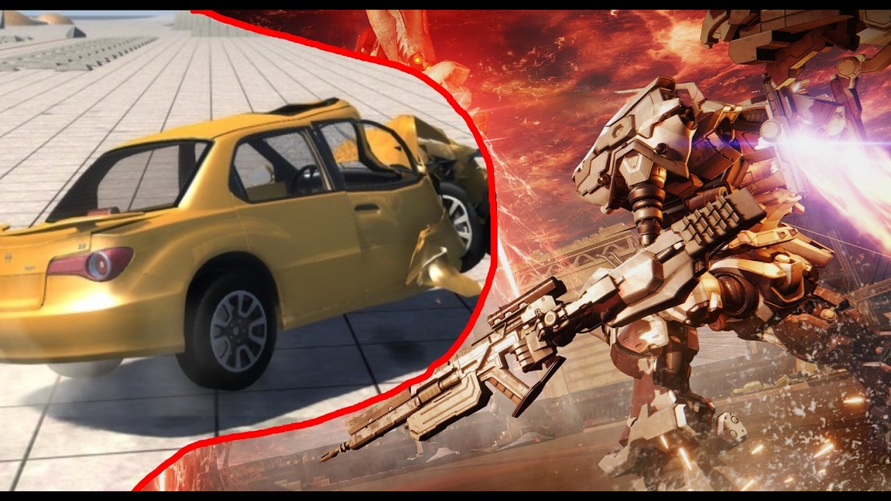 🔴BeamNG DRIVE - симулятор краштестов + Armored Core 6
