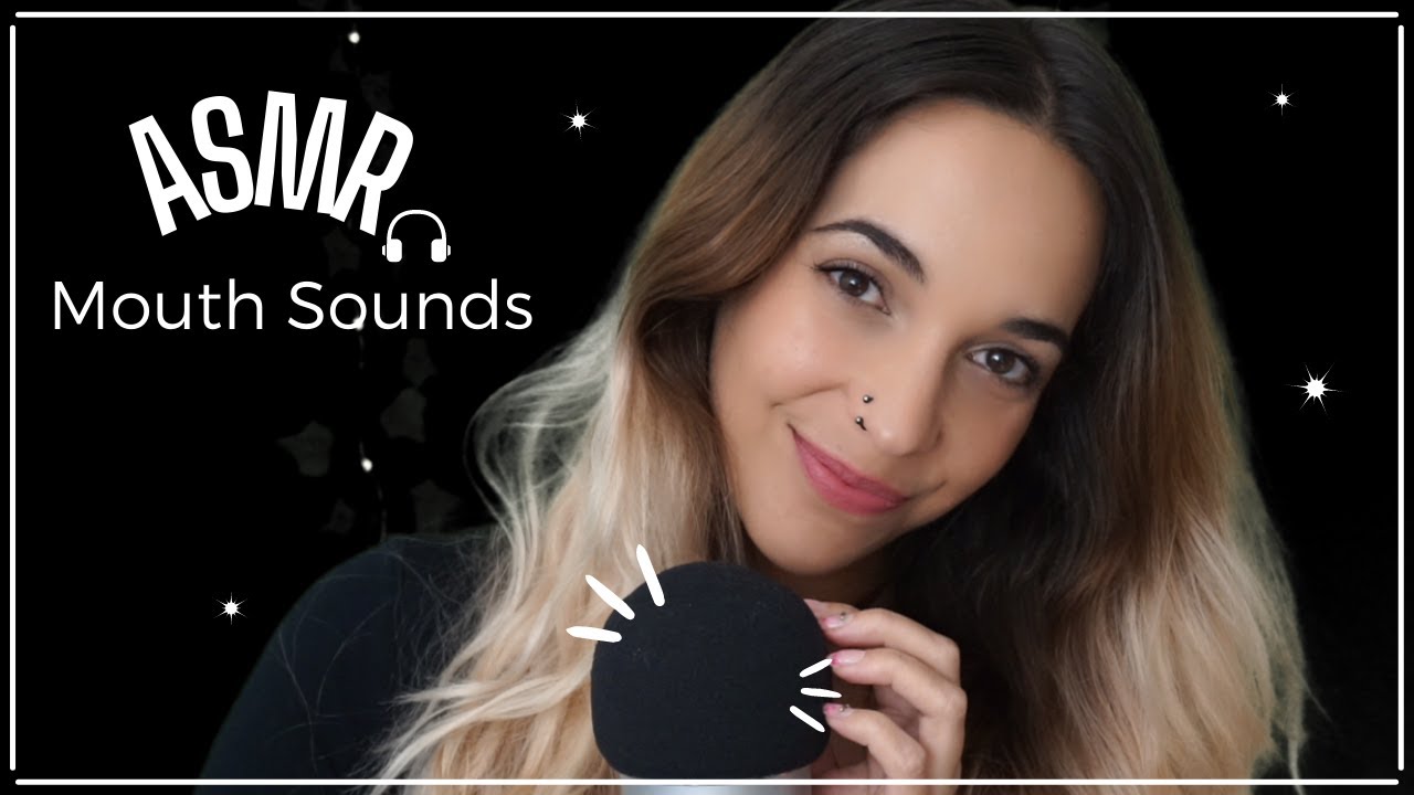 ASMR  Mouth Sounds 👄 (finger fluttering, tongue clicking, scratching, face touching)