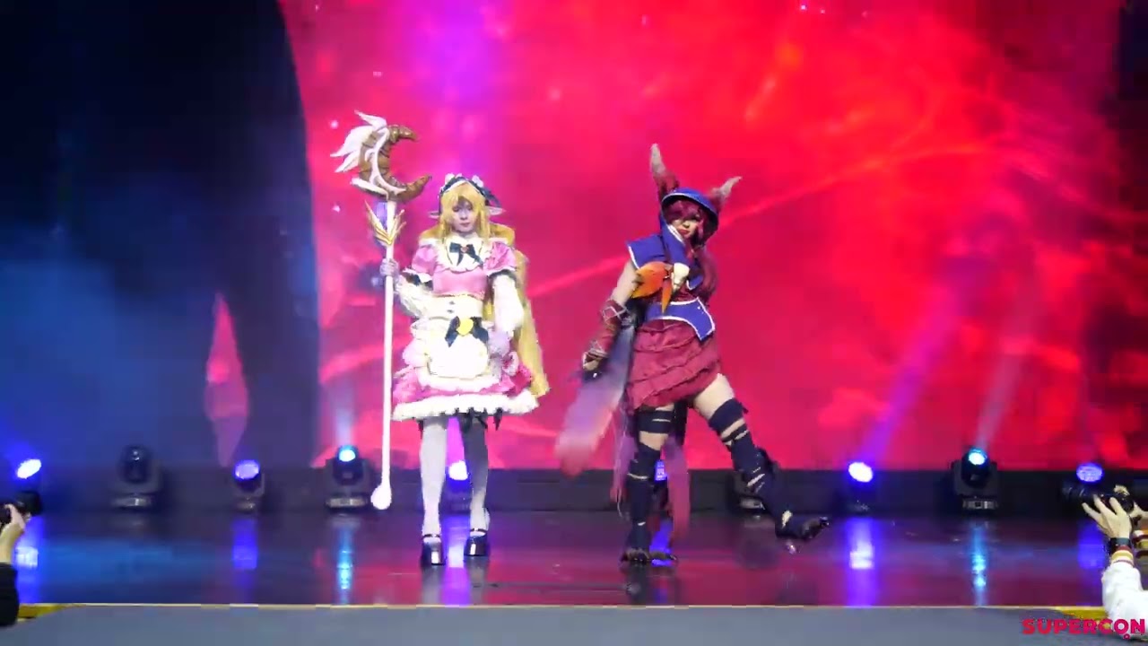 Xayah, Cafe Cuties Soraka - League of legends (Парное cosplay дефиле) - SUPERCON: Halloween 2025
