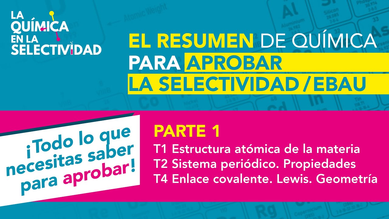 Química Selectividad. Ebau. Resumen para aprobar
