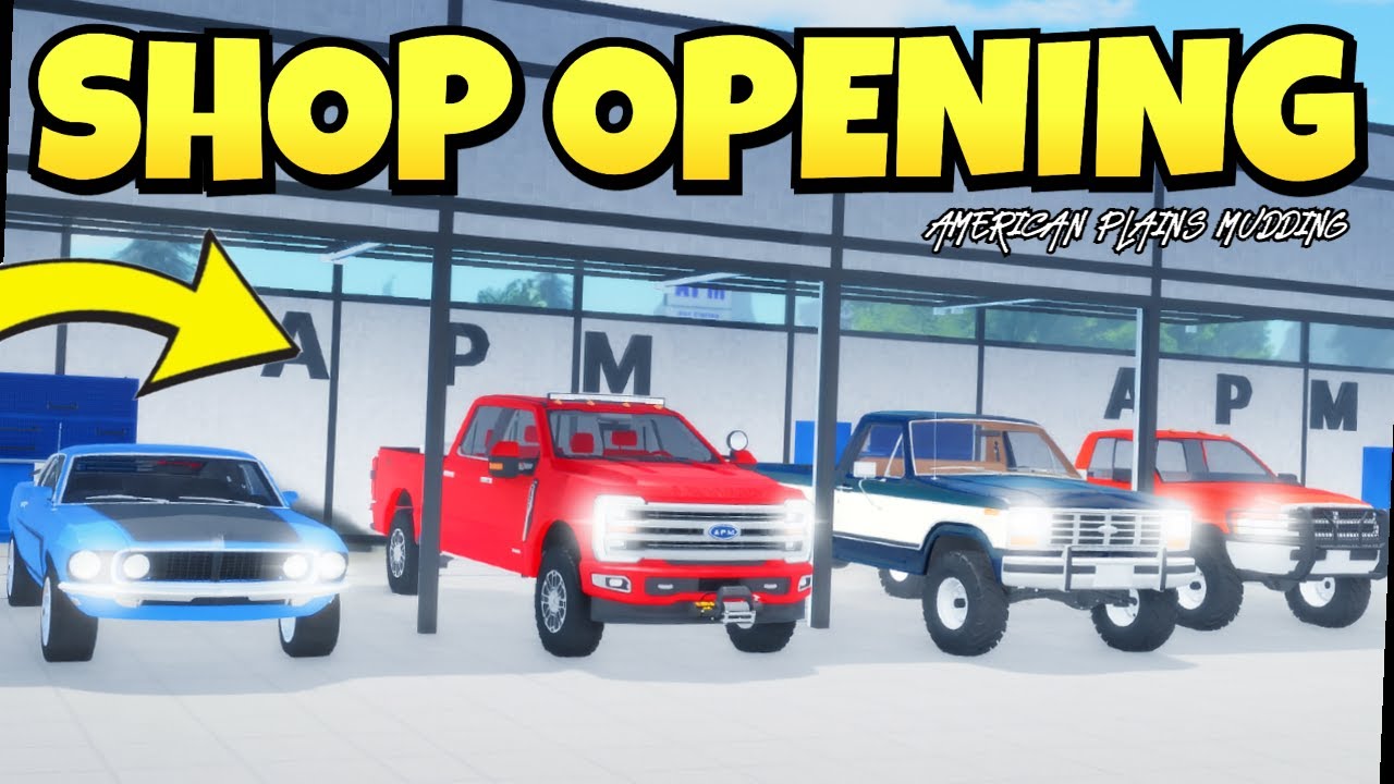 I opened a BODY SHOP in Roblox American Plains Mudding!