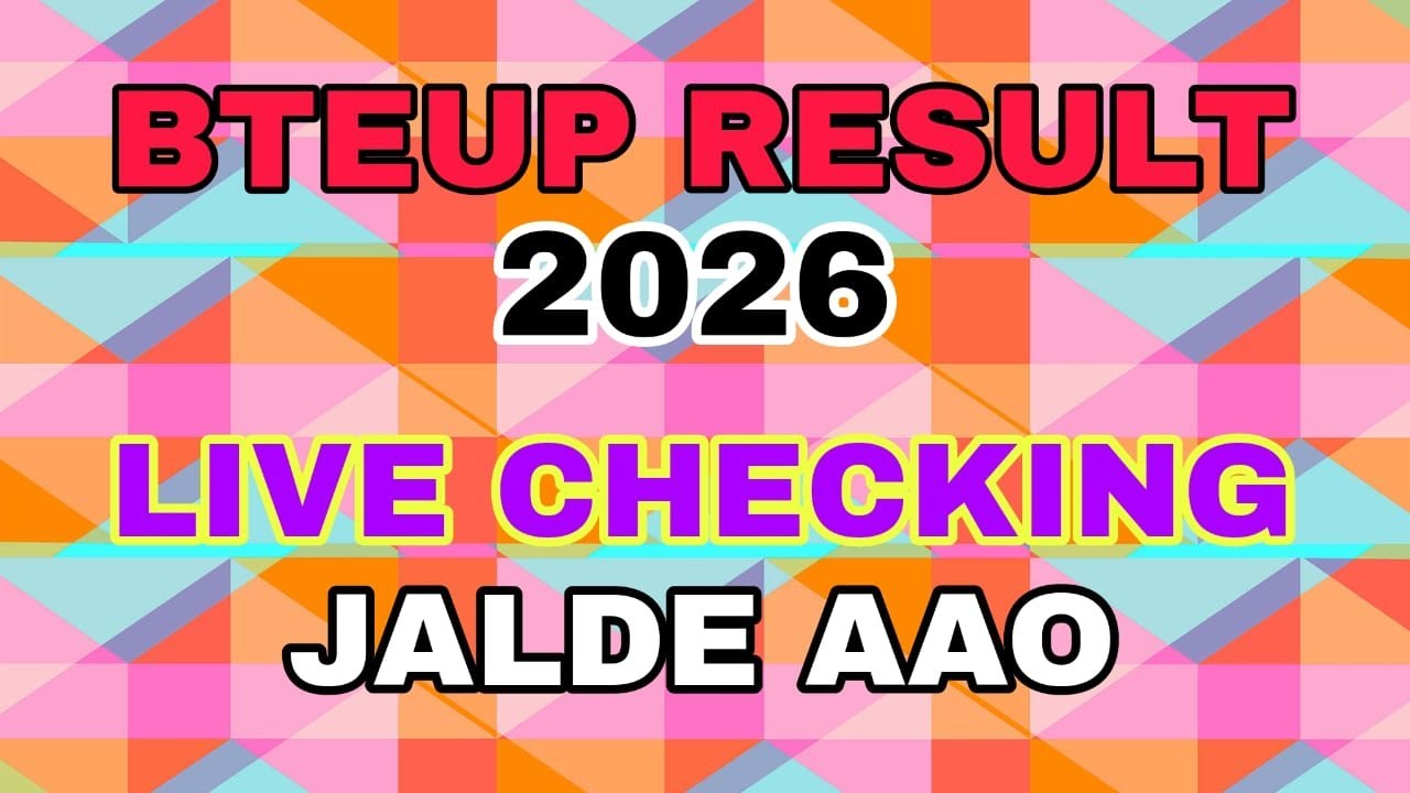 LIVE CHECKING BTEUP RESULT 2026 || BTEUP RESULT 2026 KAISE CHECK KARE live
