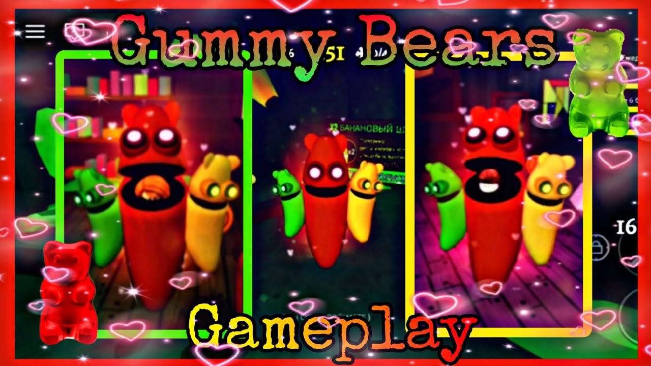 🐻Banana eats Roblox - Gummy Bears! Gameplay!🐻