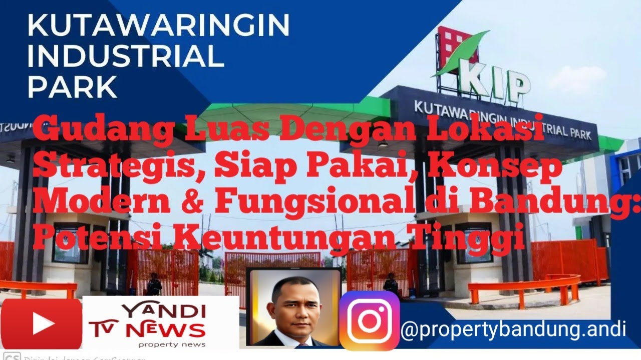 Gudang Siap Huni Lokasi Strategis Dkt Exit Toll,Konsep Modern &Fungsional di Kutawaringin IP,Bandung