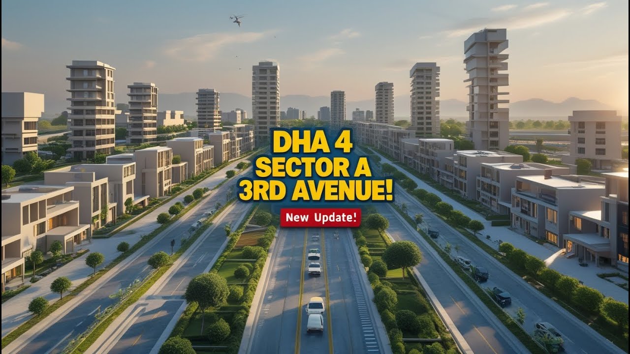 DHA Phase 4 Sector A 3rd Avenue Development update