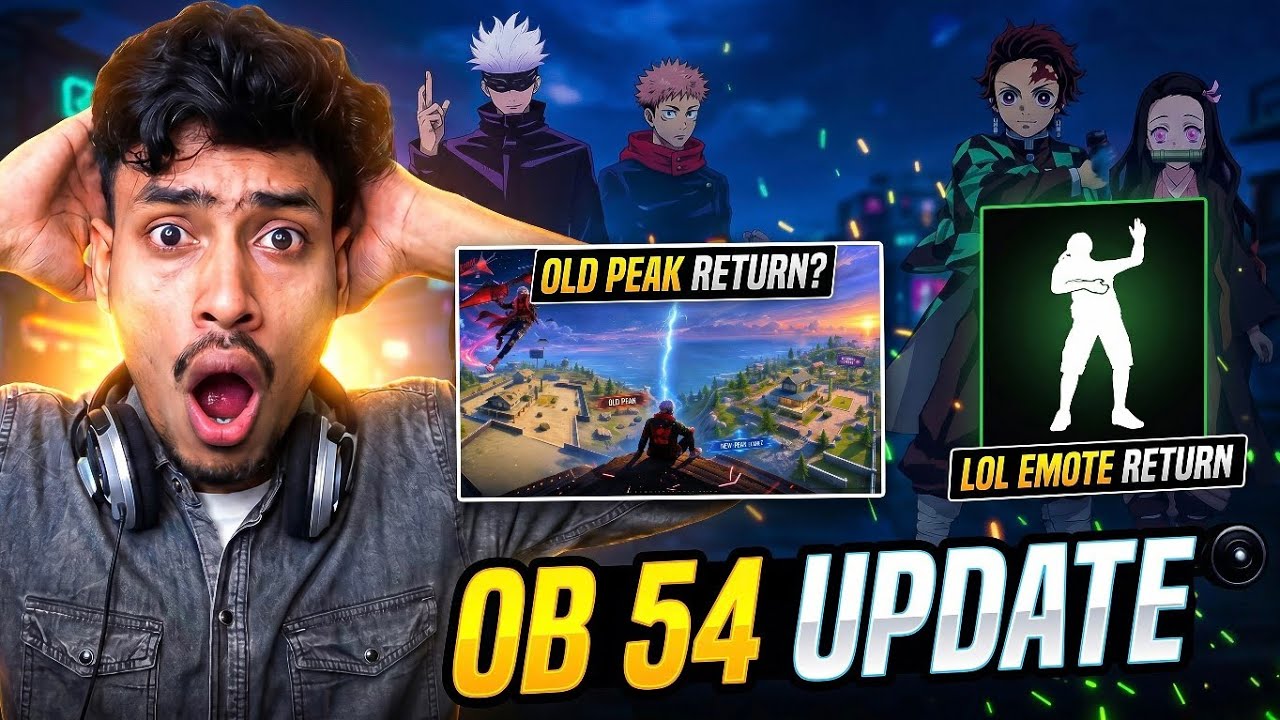FF OB 54 UPDATE | ✅ Old Peak Is Back & Lol Emote Return? 😱 Free Fire 9th Anniversary Event