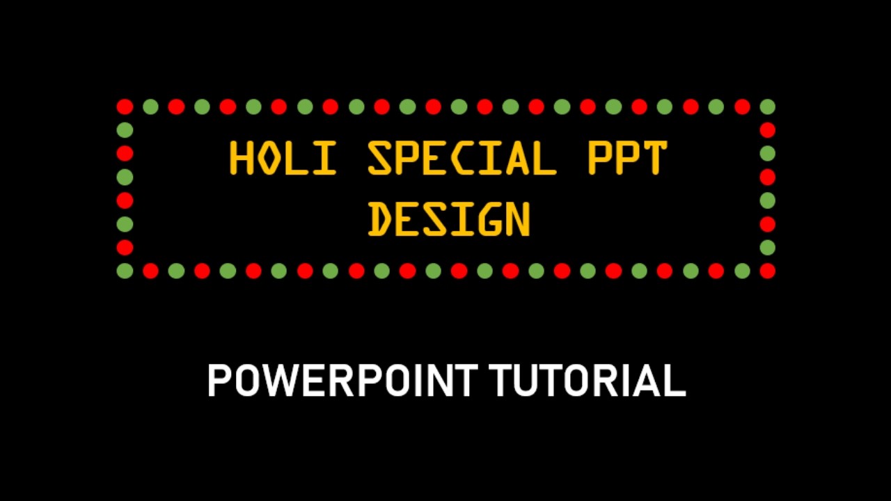 Animacja wprowadzająca do programu PowerPoint Holi 🎨 | Zaawansowany samouczek animacji PowerPoint...