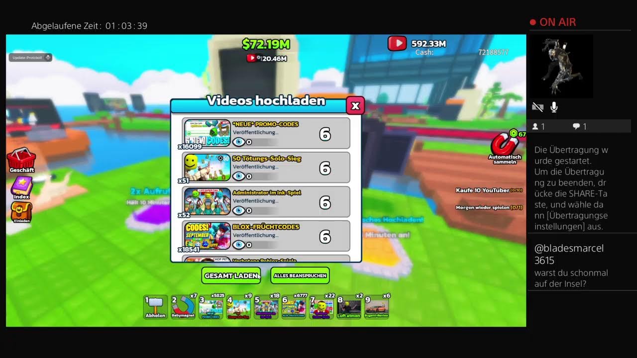 Roblox be a YouTuber