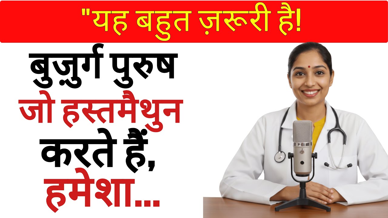 अगर आप बुज़ुर्ग हैं और हस्तमैथुन करते हैं, तो मुझे यह बताना ज़रूरी है...