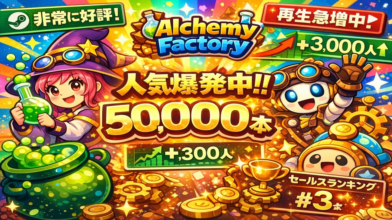 【Alchemy Factory】　さあ金が無いぞ、どうする！ｗ　#2　【steam】