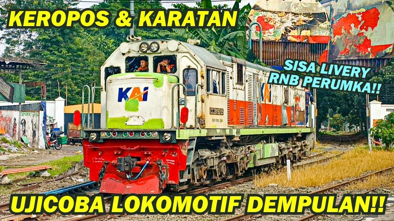 MANTAN LOKOMOTIF RNB DICAT PUTIH!! UJICOBA Lokomotif CC 201 Dempulan Penuh Karat di KA Sri Tanjung