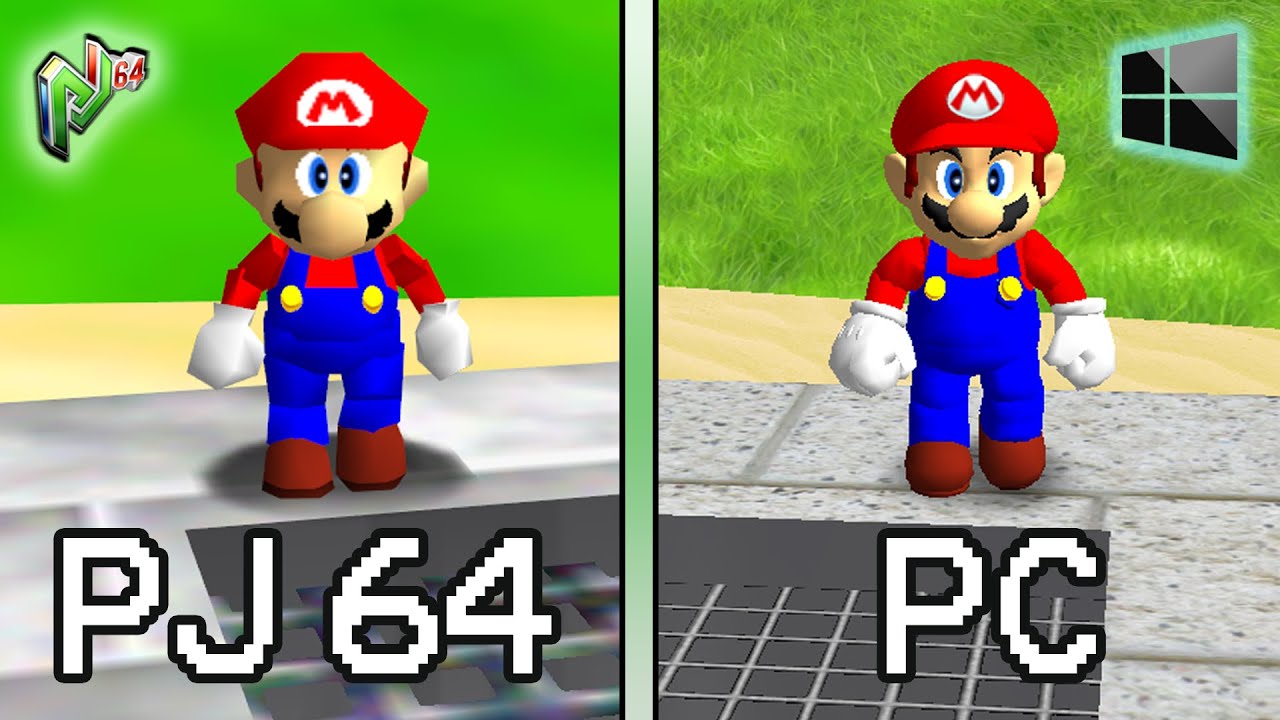 Comparativa de Super Mario 64 PC Port VS Emulador