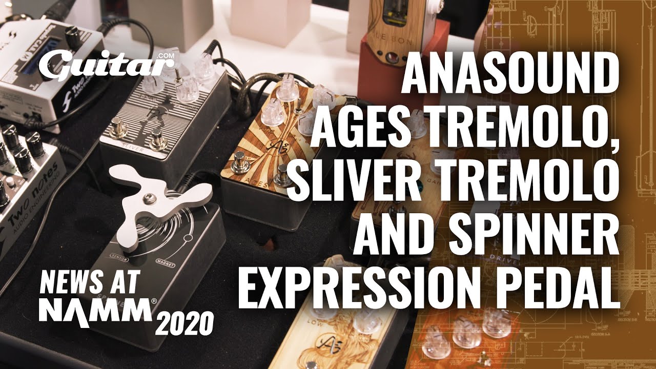 Anasounds' tremolo is controlled by an expression pedal inspired by fidget spinners #NAMM2020
