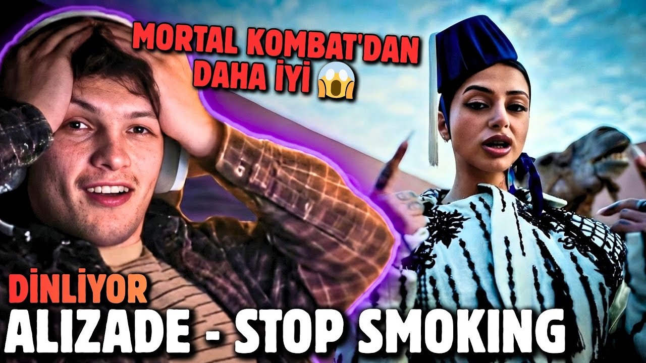 İLKİNSAN -  ALIZADE  ''STOP SMOKING''  DİNLİYOR | (''MORTAL KOMBAT'DAN DAHA İYİ😱'')