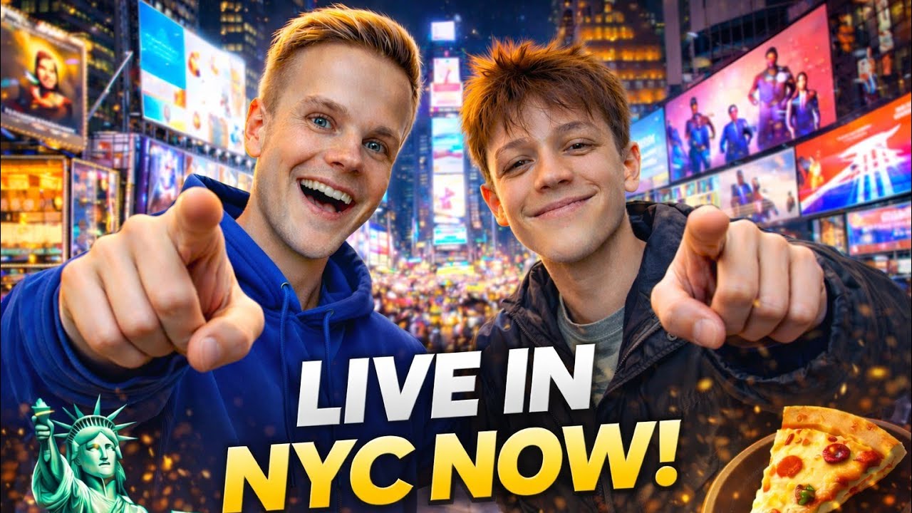 Exploring Times Square LIVE 🇺🇸 Our Night in New York City | Jimmy & Brent