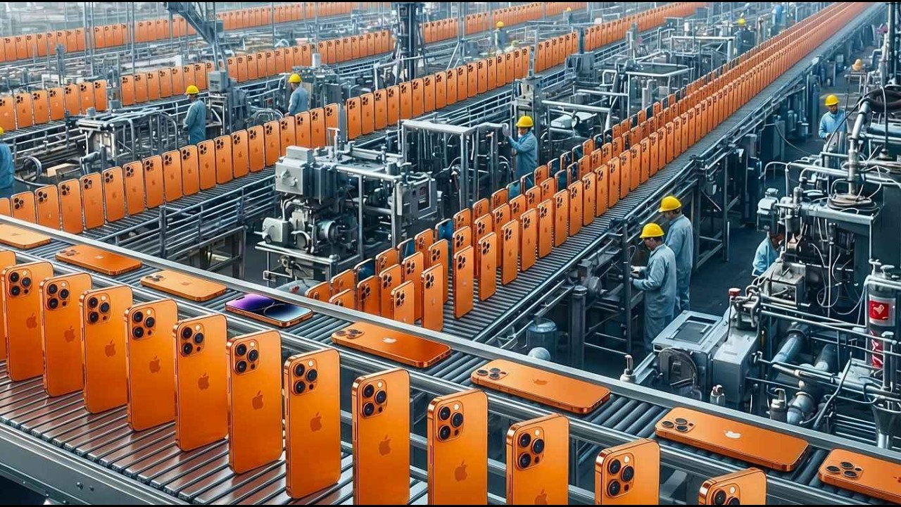 Inside the Apple Factory: Manufacturing the Orange Titanium iPhone 17 Pro Max (Full Process)