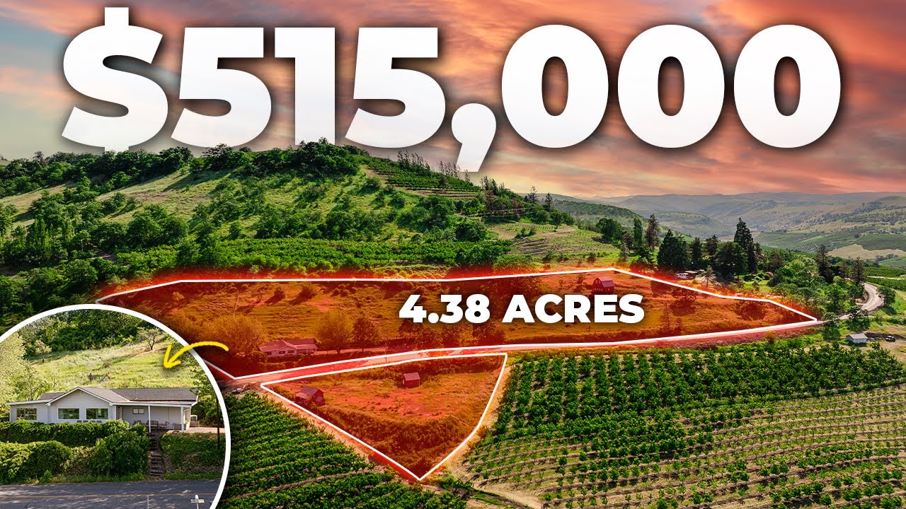 Tour a 4.38 Acre The Dalles OR Home w/BEST Columbia River Gorge VIEWS